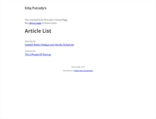 Tablet Screenshot of eckyputrady.com